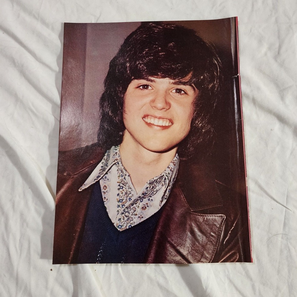 Donny Osmond double-sided pinup Family group vintage poster clipping 8x10